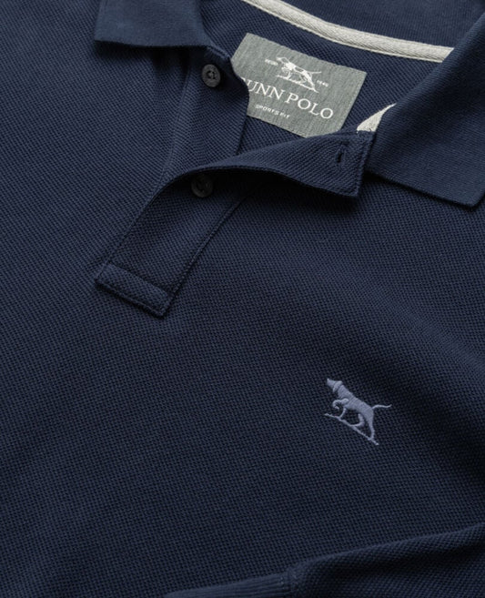 Rodd and Gunn Long Sleeve Sports Fit Gunn Polo Eclipse