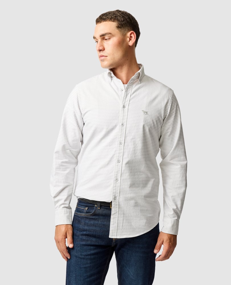 Rodd and Gunn Pebble Check Oxford Button Down Shirt