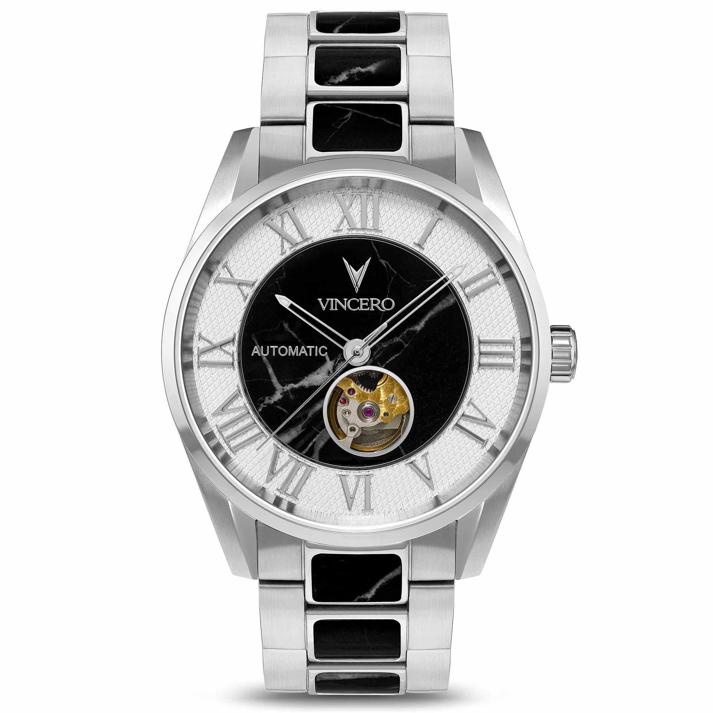 Vincero Marble Automatic - Silver Nero