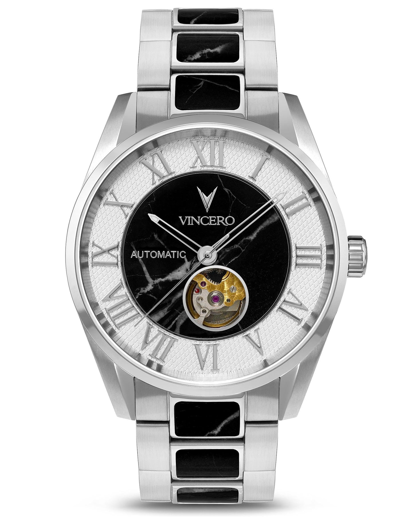 Vincero Marble Automatic - Silver Nero