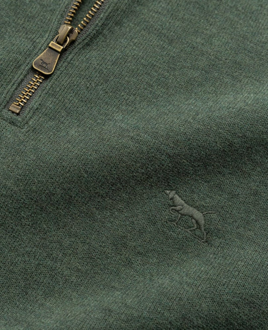 Rodd and Gunn Alton Ave 1/4 Zip Sweatshirt in Forest