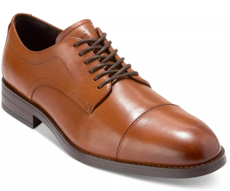 Cole Haan Harmon British Tan Grand Captoe Shoe