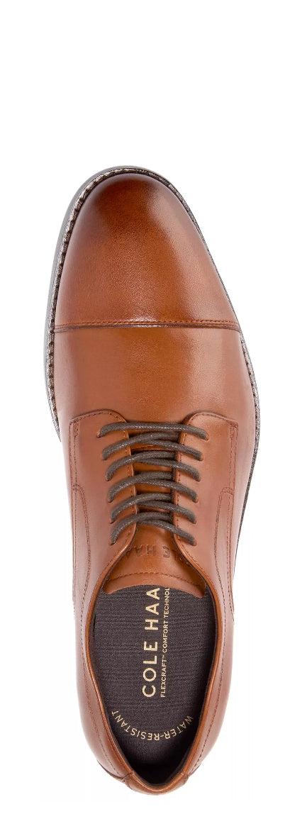 Cole Haan Harmon British Tan Grand Captoe Shoe