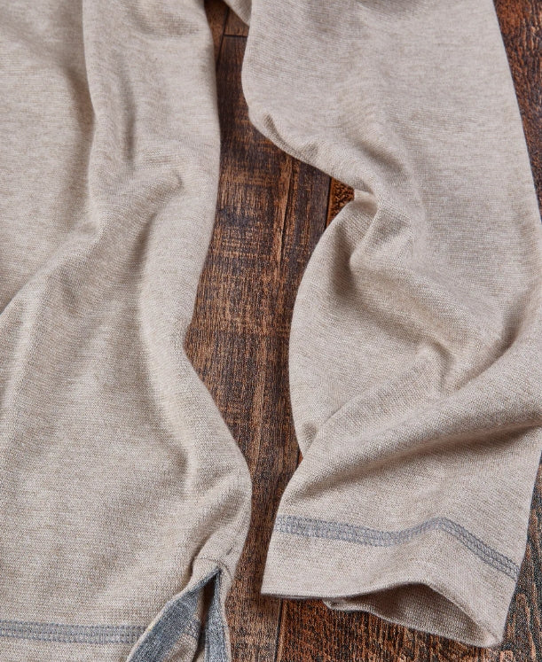 Nicoby Oatmeal Melange Long Sleeve Shirt