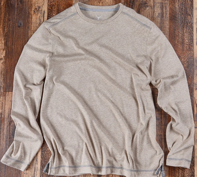 Nicoby Oatmeal Melange Long Sleeve Shirt