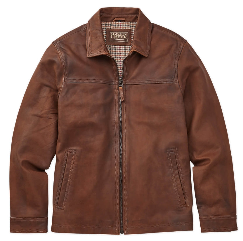 Madison Creek Hickory Lightweight Leather Jacket
