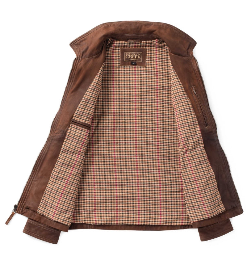Madison Creek Hickory Lightweight Leather Jacket