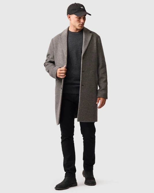 Rodd and Gunn Ash York Bay Merino Long Sleeve Knit Crew