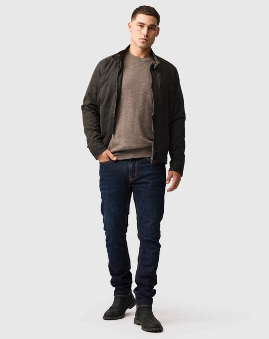 Rodd and Gunn Sable York Bay Merino Long Sleeve Crew Knit