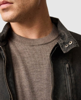 Rodd and Gunn Sable York Bay Merino Long Sleeve Crew Knit