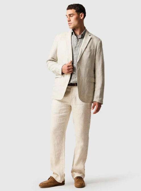 Rodd and Gunn Coromandel Sports Fit Long Sleeve Linen Shirt