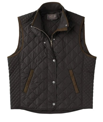 Madison Creek Black Greenville Diamond Quilted Nylon Vest