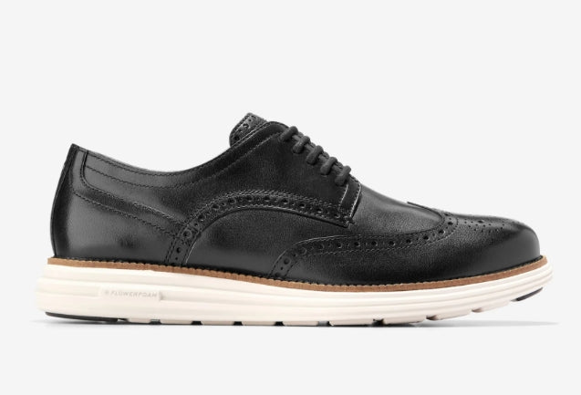 Cole Haan Men's ØriginalGrand Remastered Black Wingtip Oxfords