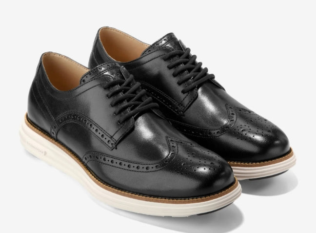 Cole Haan Men's ØriginalGrand Remastered Black Wingtip Oxfords