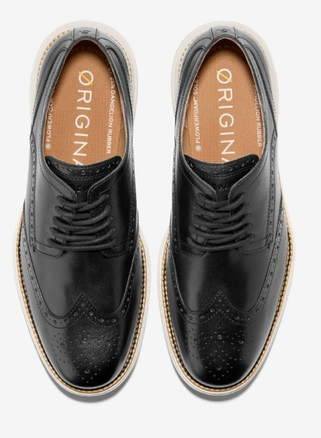 Cole Haan Men's ØriginalGrand Remastered Black Wingtip Oxfords