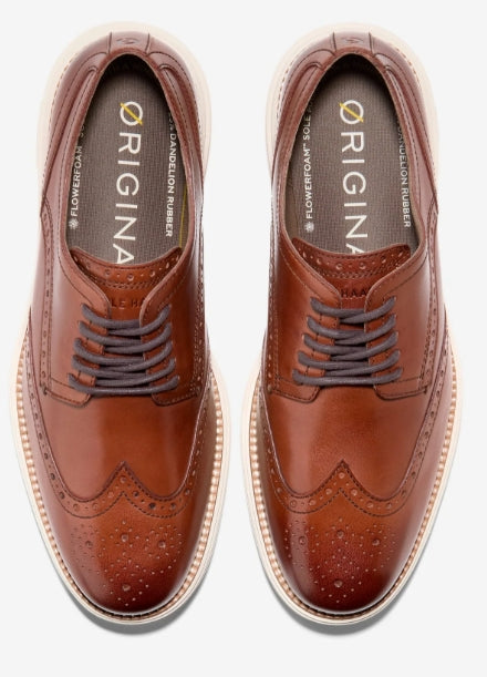 Cole Haan Men's ØriginalGrand Remastered Woodbury/Ivory Wingtip Oxfords