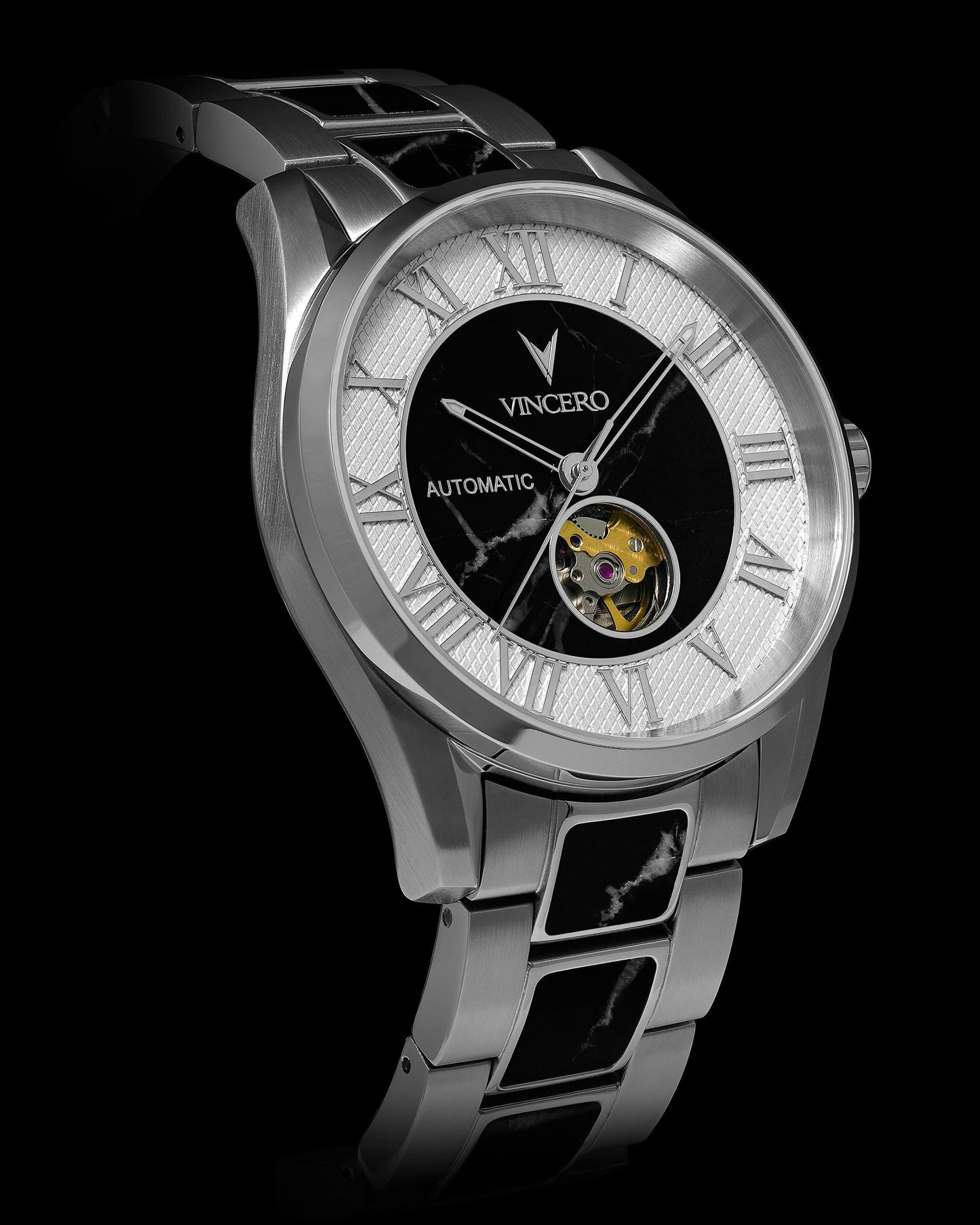 Vincero Marble Automatic - Silver Nero