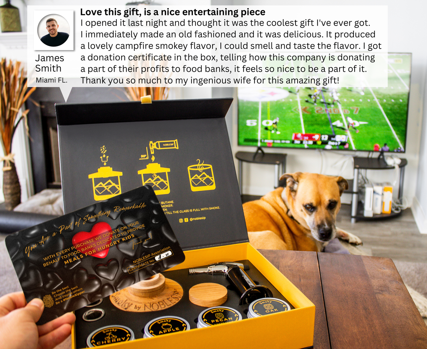 NOBLESIP Cocktail Smoker Kit, Premium Home Bar Gift Set