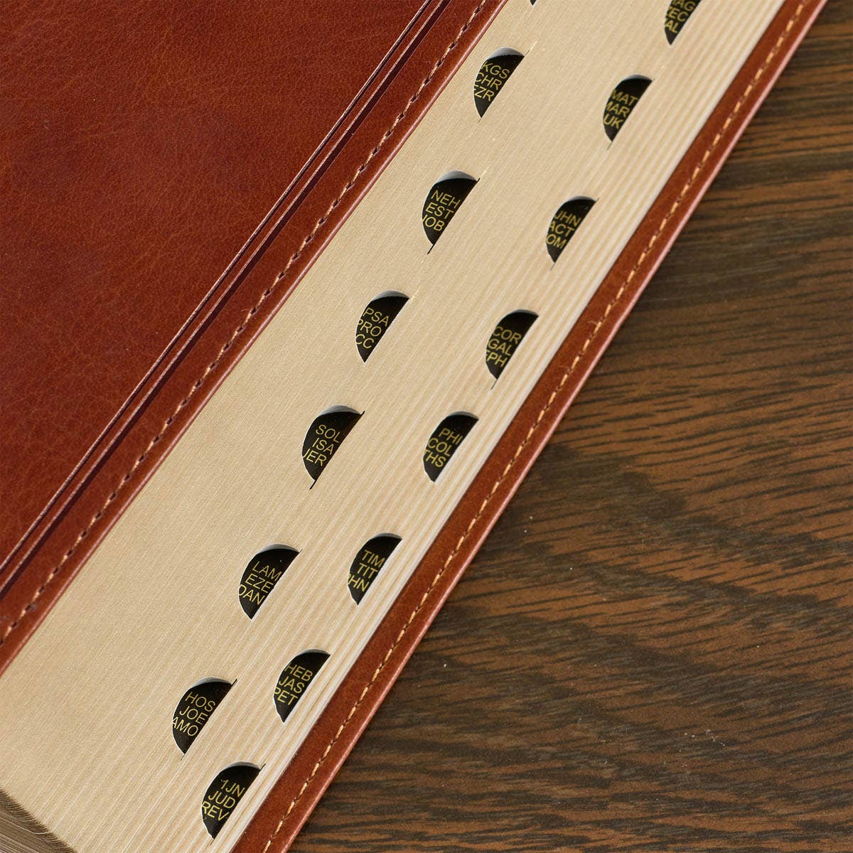 KJV Bible Giant Print Standard-size Faux Leather, Saddle Tan Book