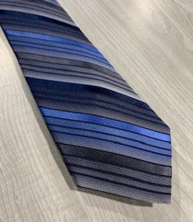 Blue/Silver/Grey/Black Extra Long Tie