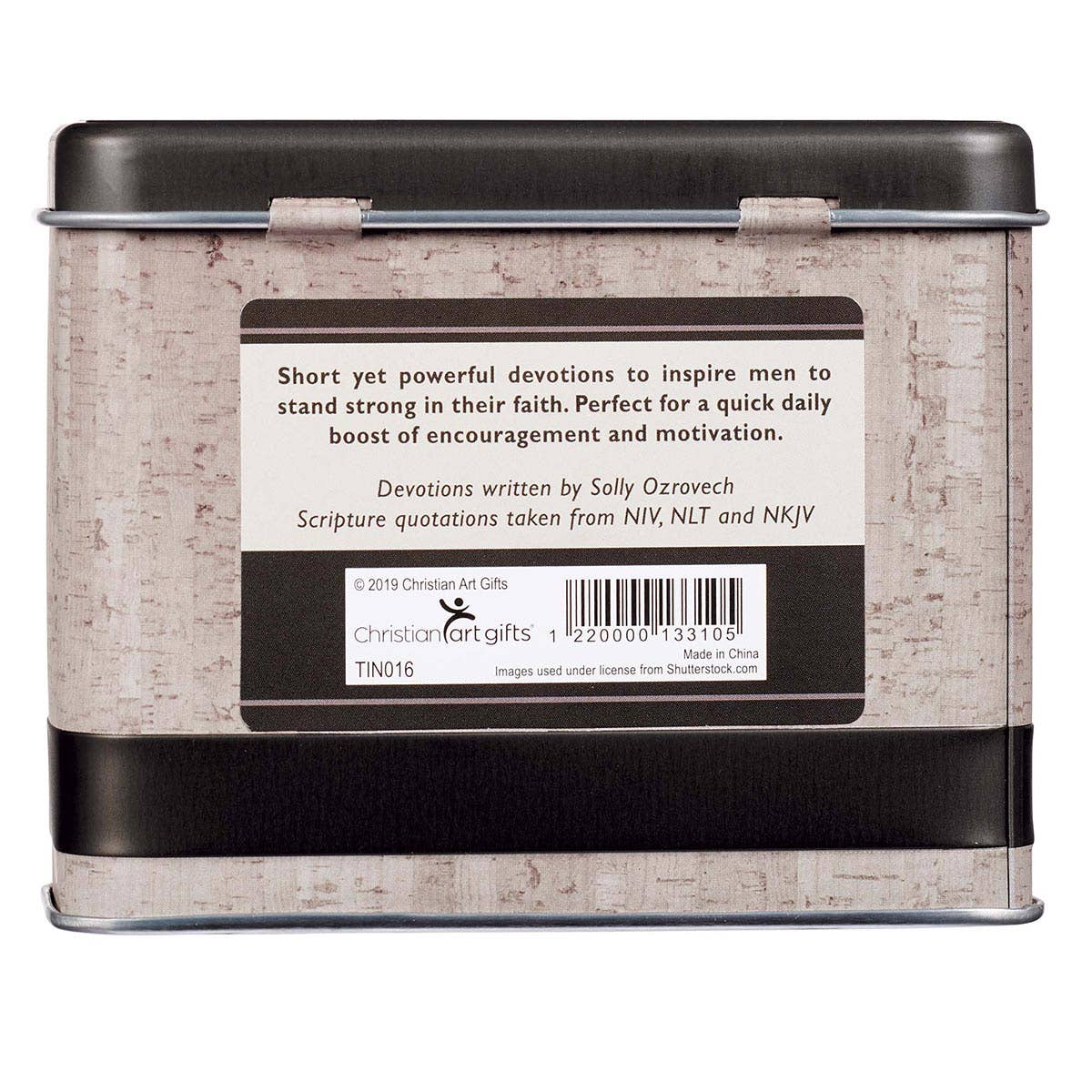 Daily Devotional Cards for Men Stand Firm Tin