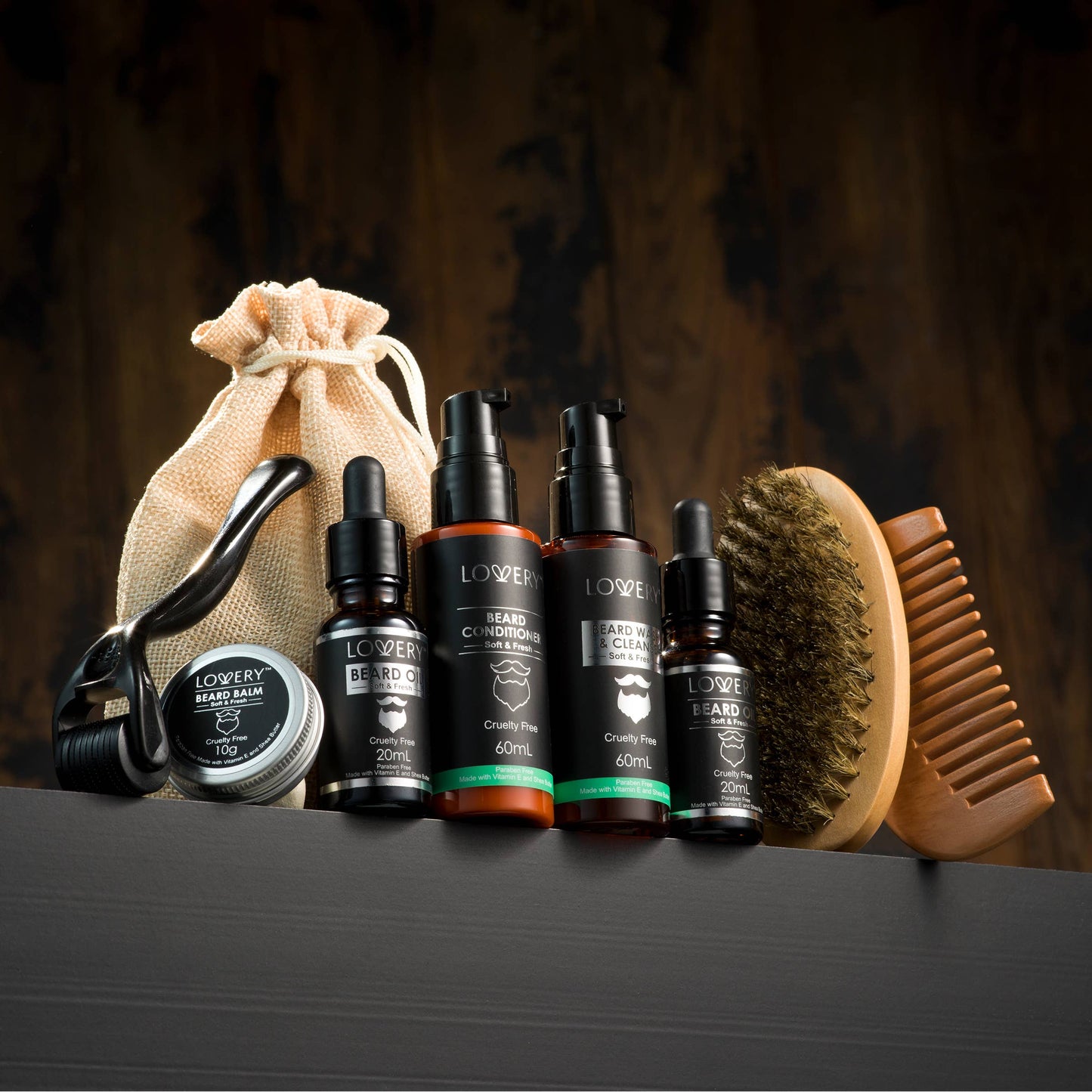 Mens Christmas Gifts, Beard Grooming & Growth Trimming Kit