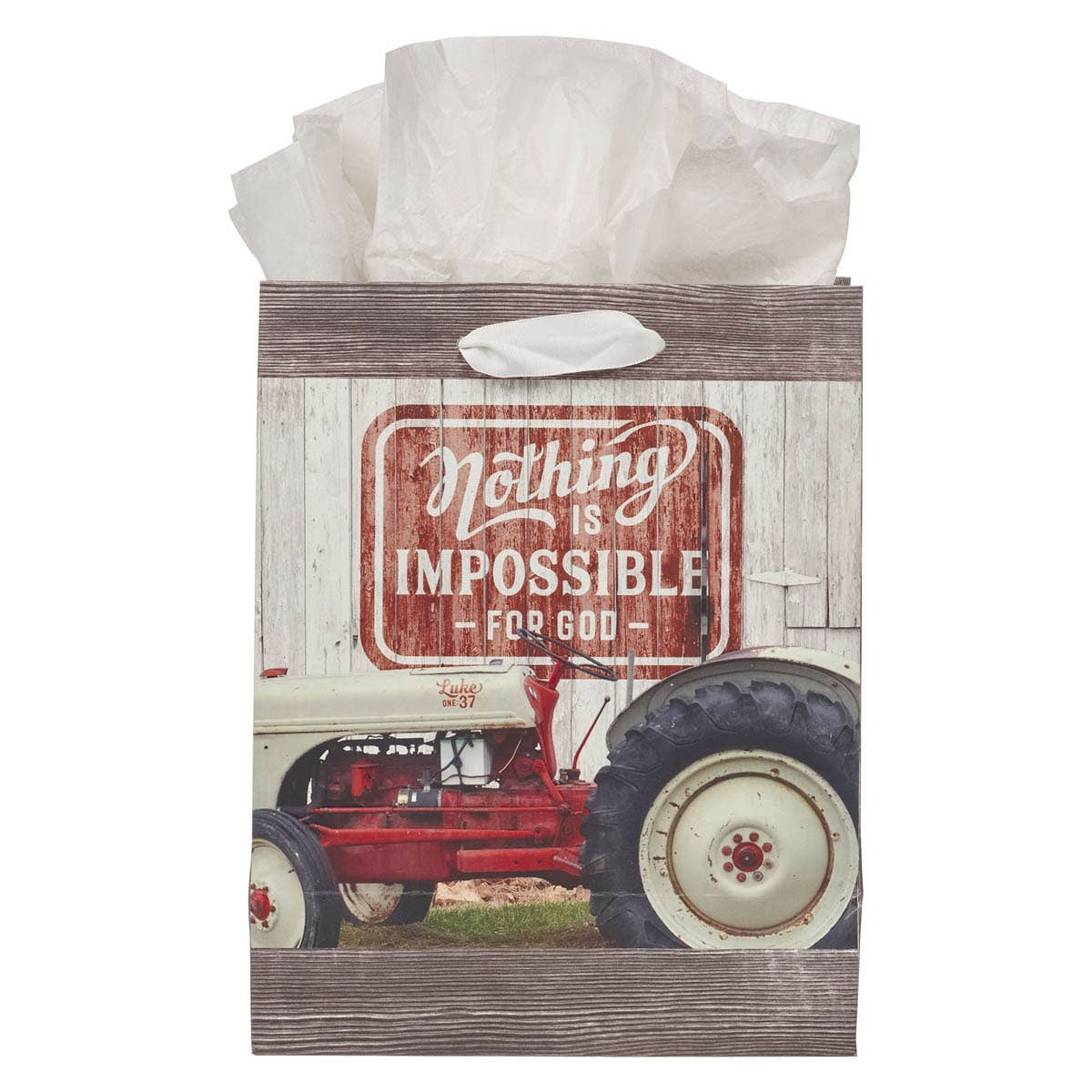 Gift Bag 8N Ford Tractor Nothing is Impossible Lk. 1:37