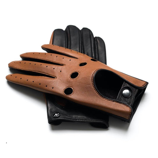 NapoDRIVE Men's Nappa Leather Touchscreen Driving Gloves