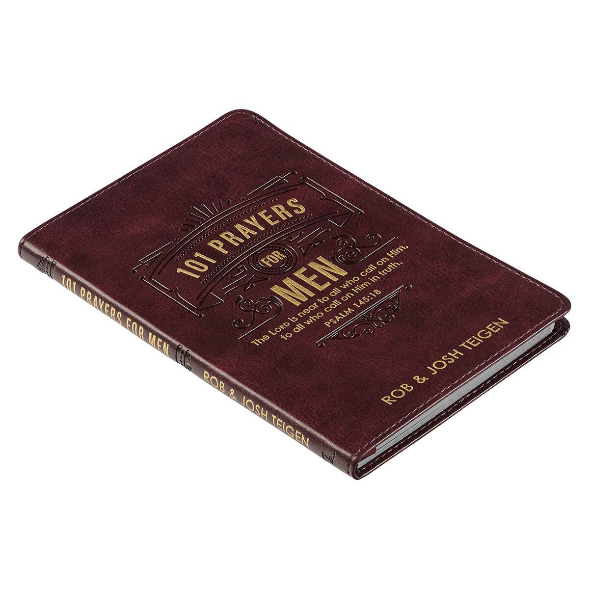 101 Prayers for Men Faux Leather Book