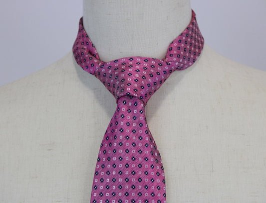 Bocara Pink and Navy Floral Tie
