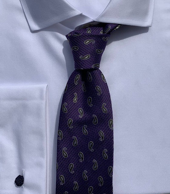 Bruno Marchesi Purple Paisley Tie