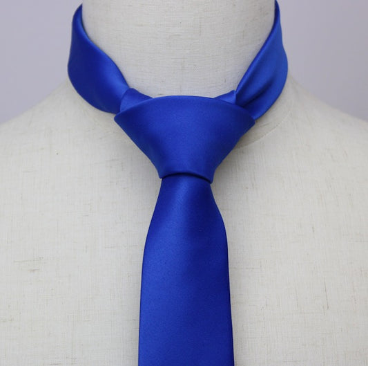 Men's 2 1/2 Inch Royal Blue Slim Tie