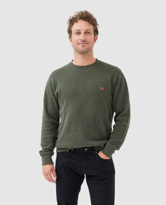 Rodd and Gunn Crew Neck Sweatshirt Seaweed