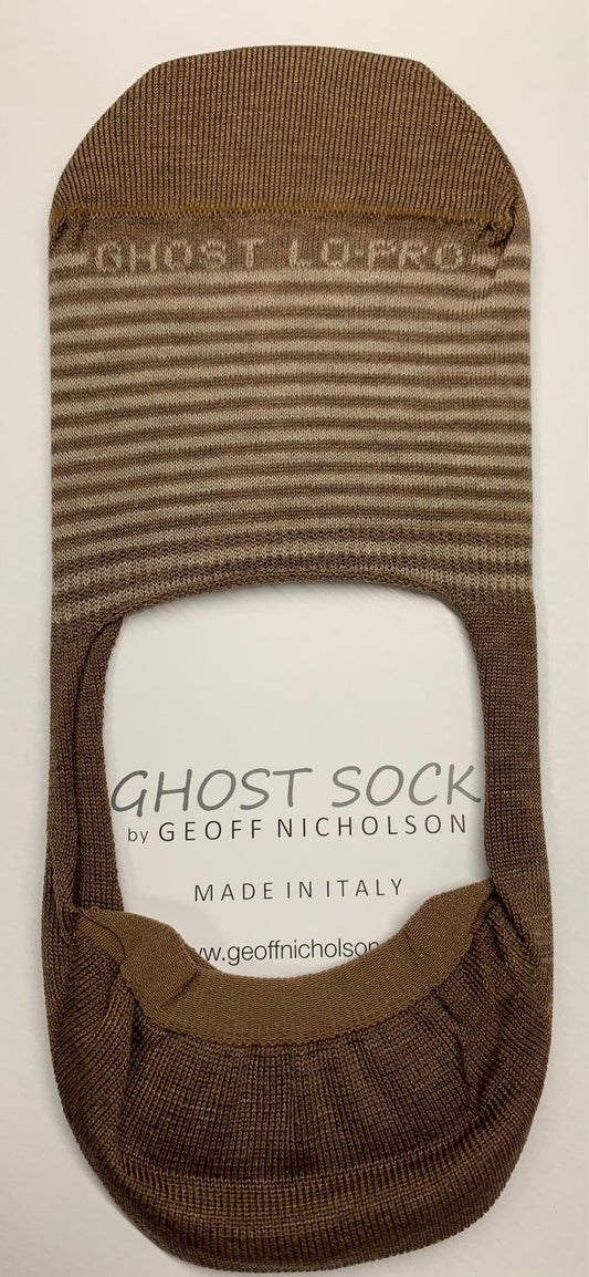 Ghost Sock by Geoff Nicholson Made in Italy Taupe