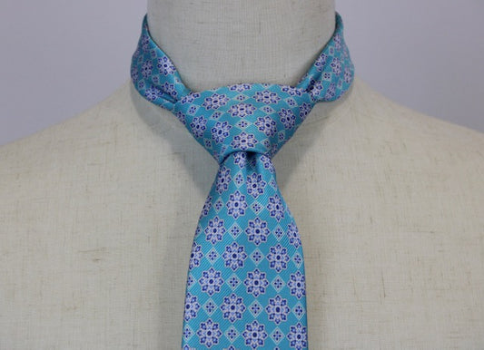 Geoff Nicholson All Silk Turquoise Tie