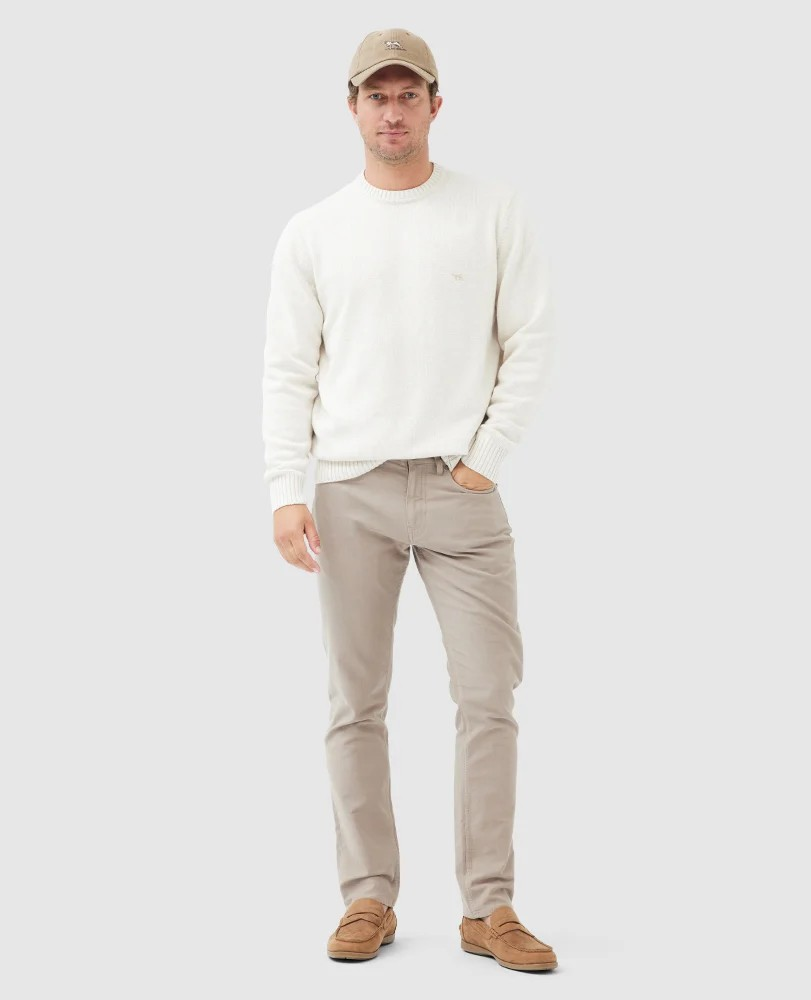 Rodd and Gunn Natural Crewneck Sweater
