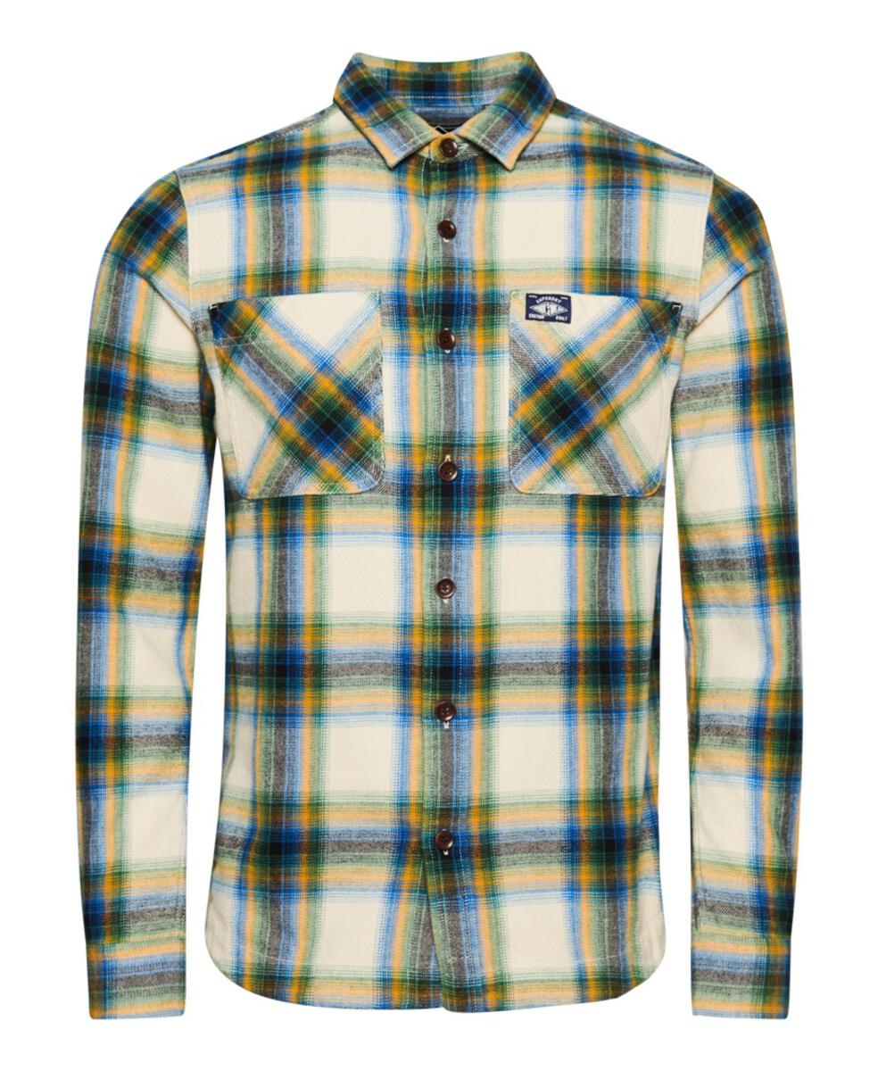 Superdry Vintage Check Overshirt on clearance