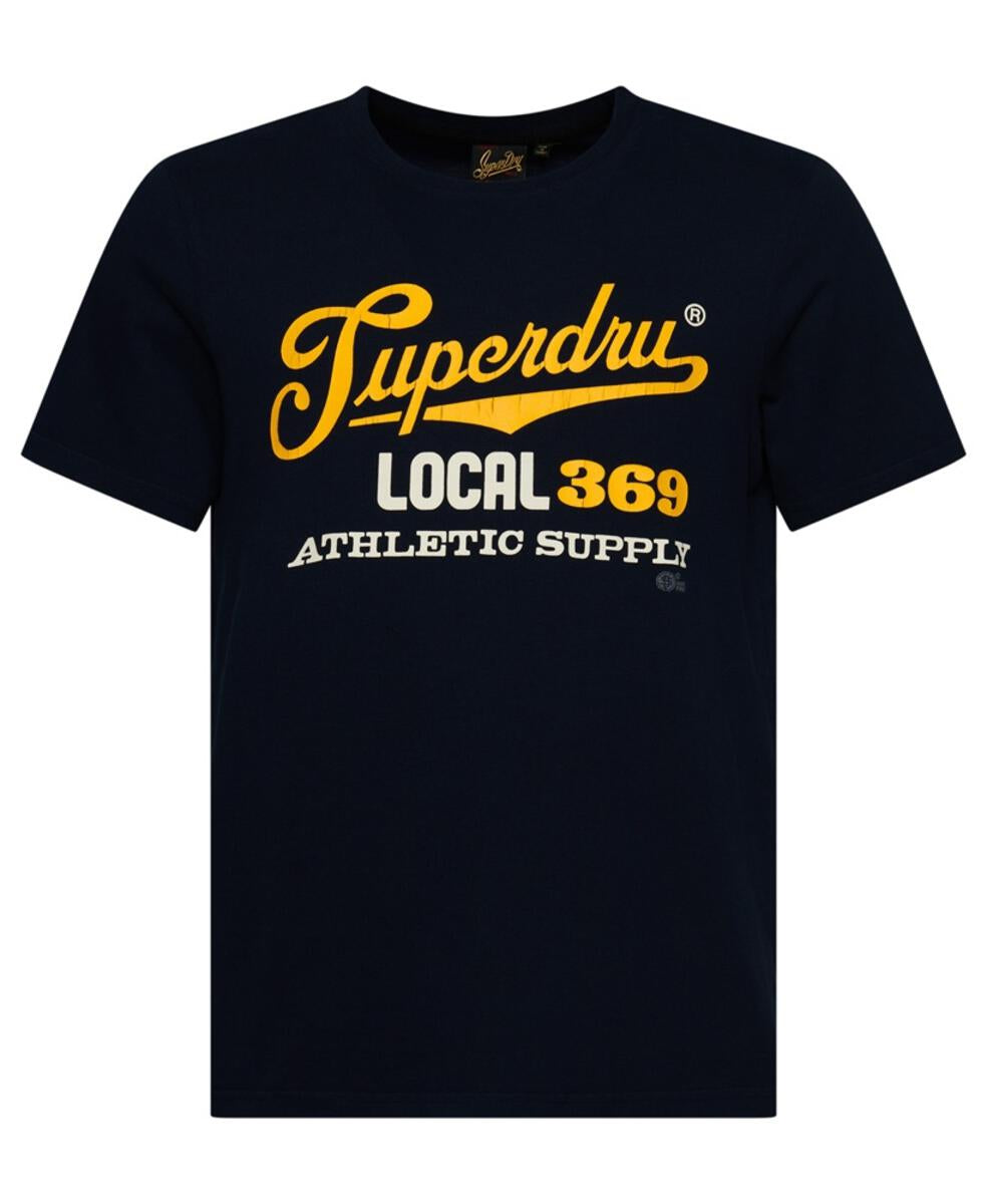 Superdry Scripted College T-Shirt on clearance