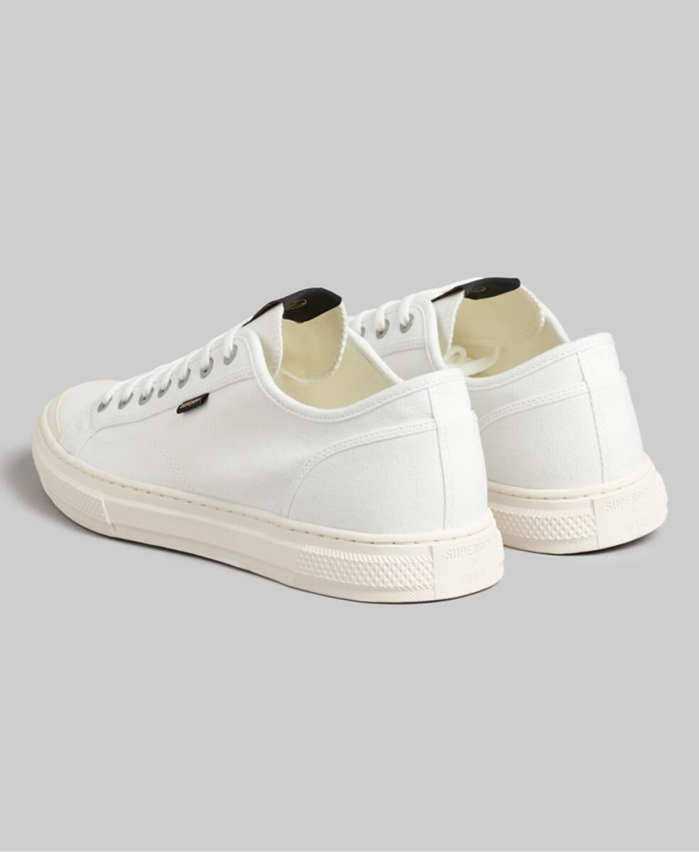 Superdry Vintage Vegan Faux Vulc Low Top Trainers on clearance