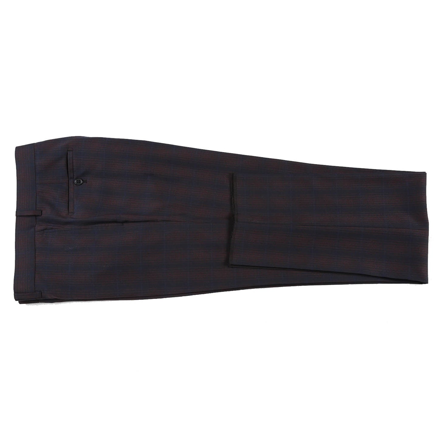 82-56-410EL Slim Fit English Laundry Coffee with Red Check Suit