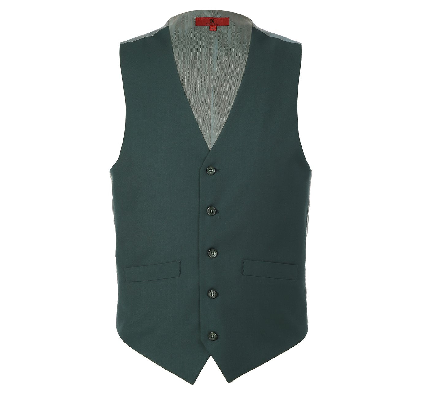 201-9 Men's Olive Green Classic Fit Suit Separate Vest