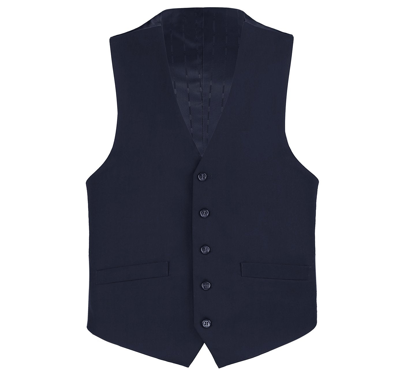 508-2 Men's Dark Navy Classic Fit Suit Separate Wool Vest