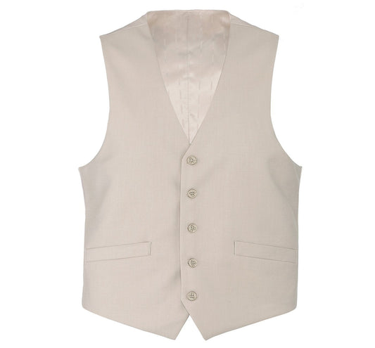201-3 Men's Beige Classic Fit Suit Separate Vest