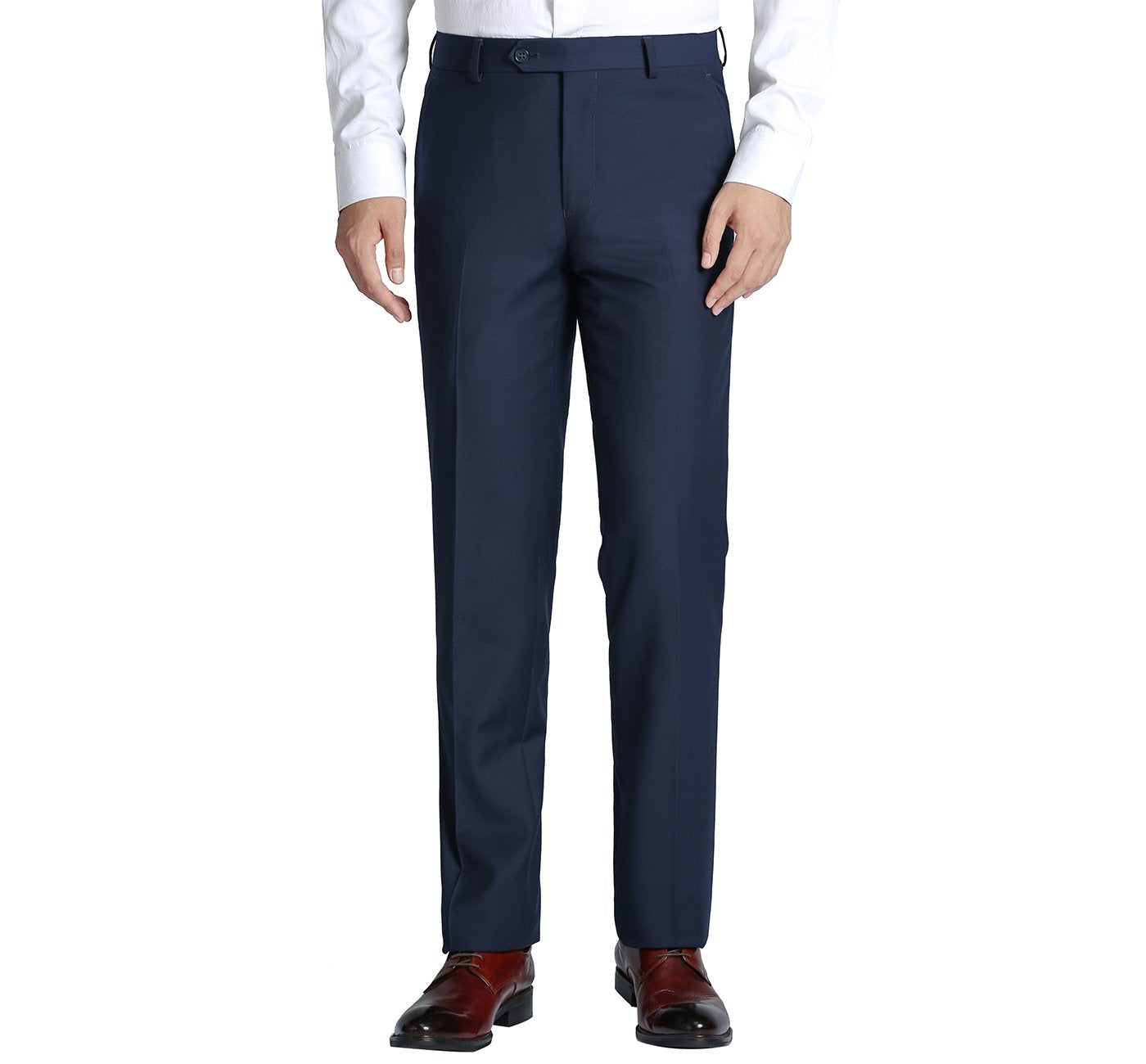 201-19 Men's Navy Flat Front Suit Separate Pants