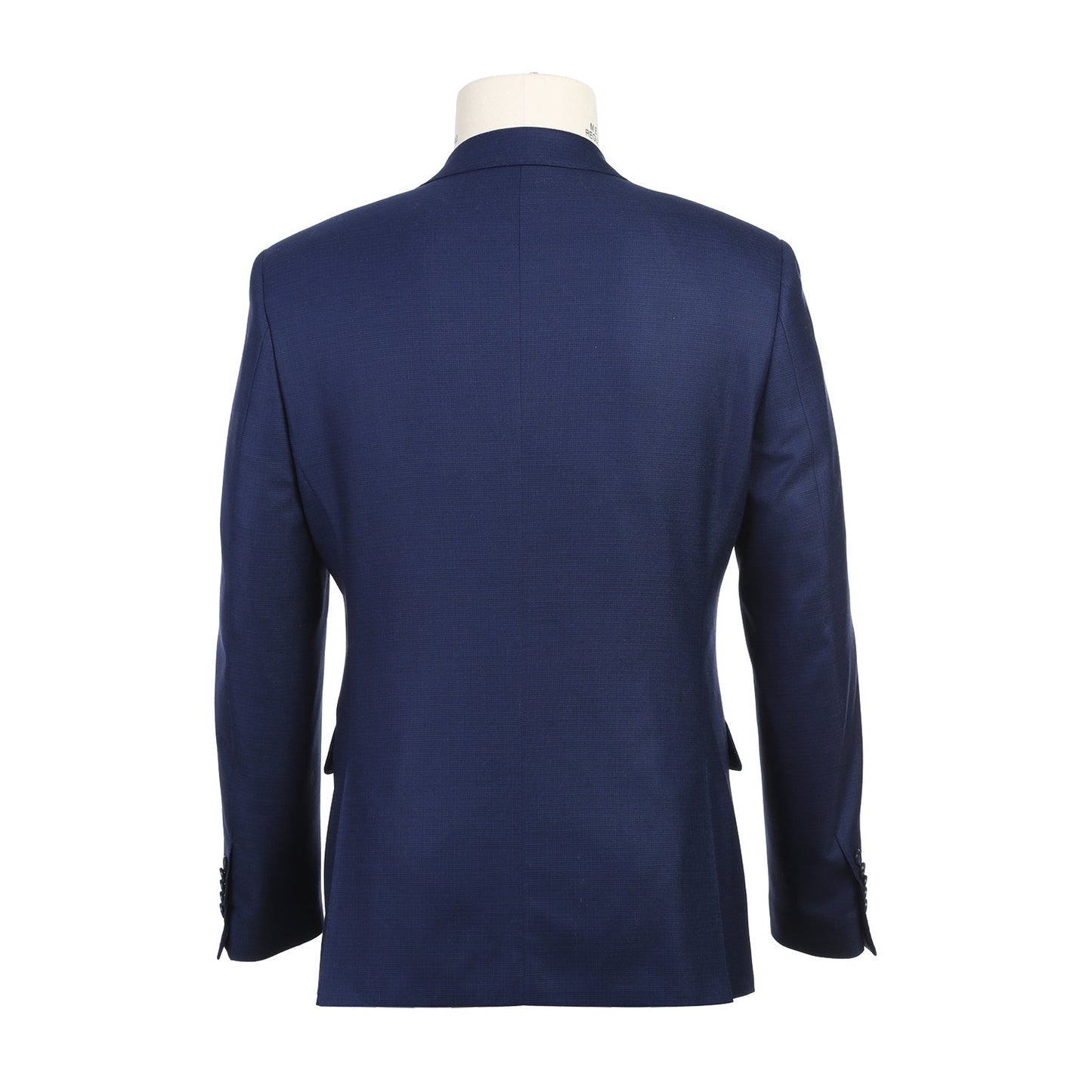 EL82-22-411 Slim Fit Blue Pattern Wool Suit