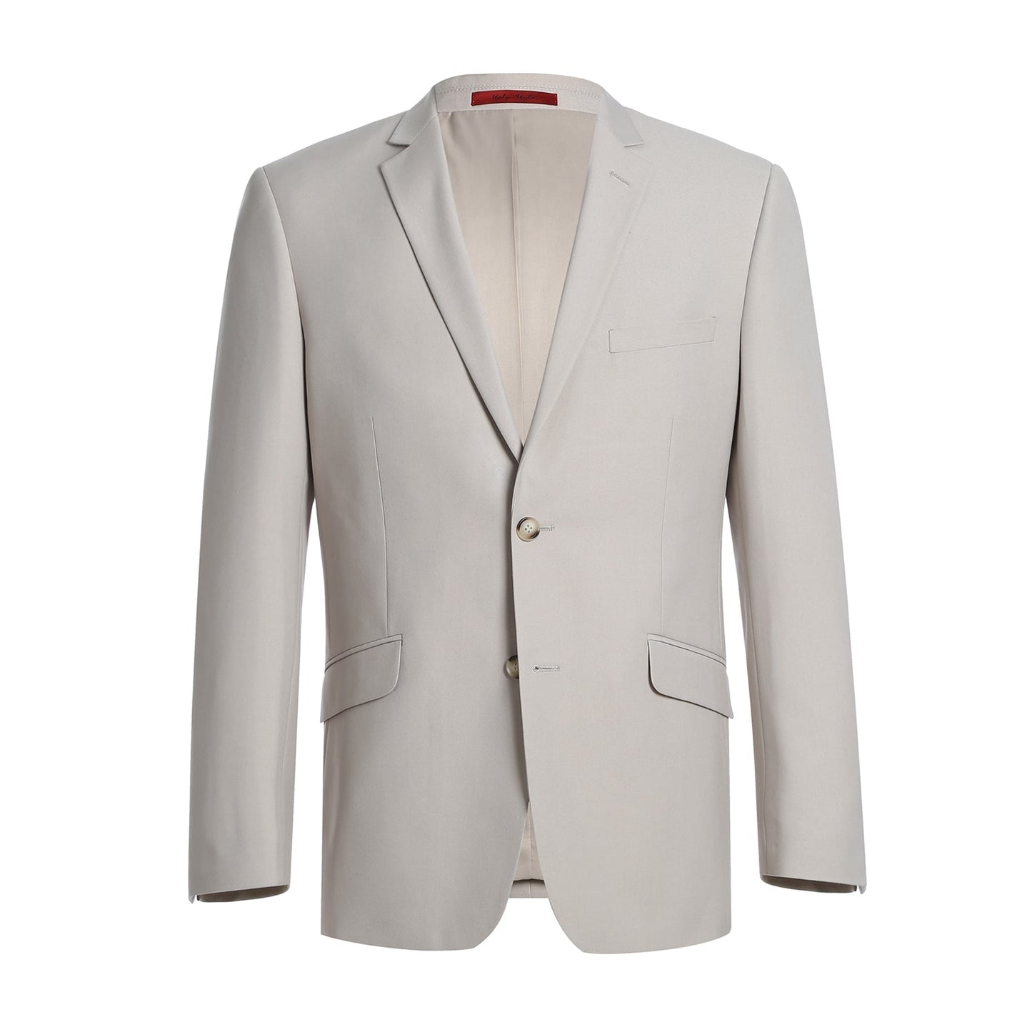 201-84 Men's 2-Piece Single Breasted Beige Notch Lapel Suit