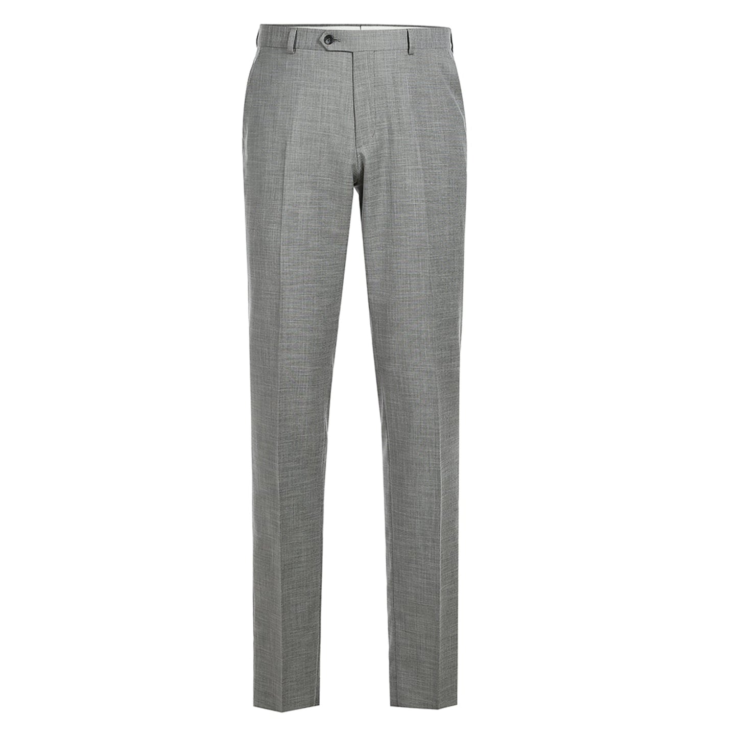 293-17 Men's Slim Fit Notch Lapel Light Gray Sharkskin Suit