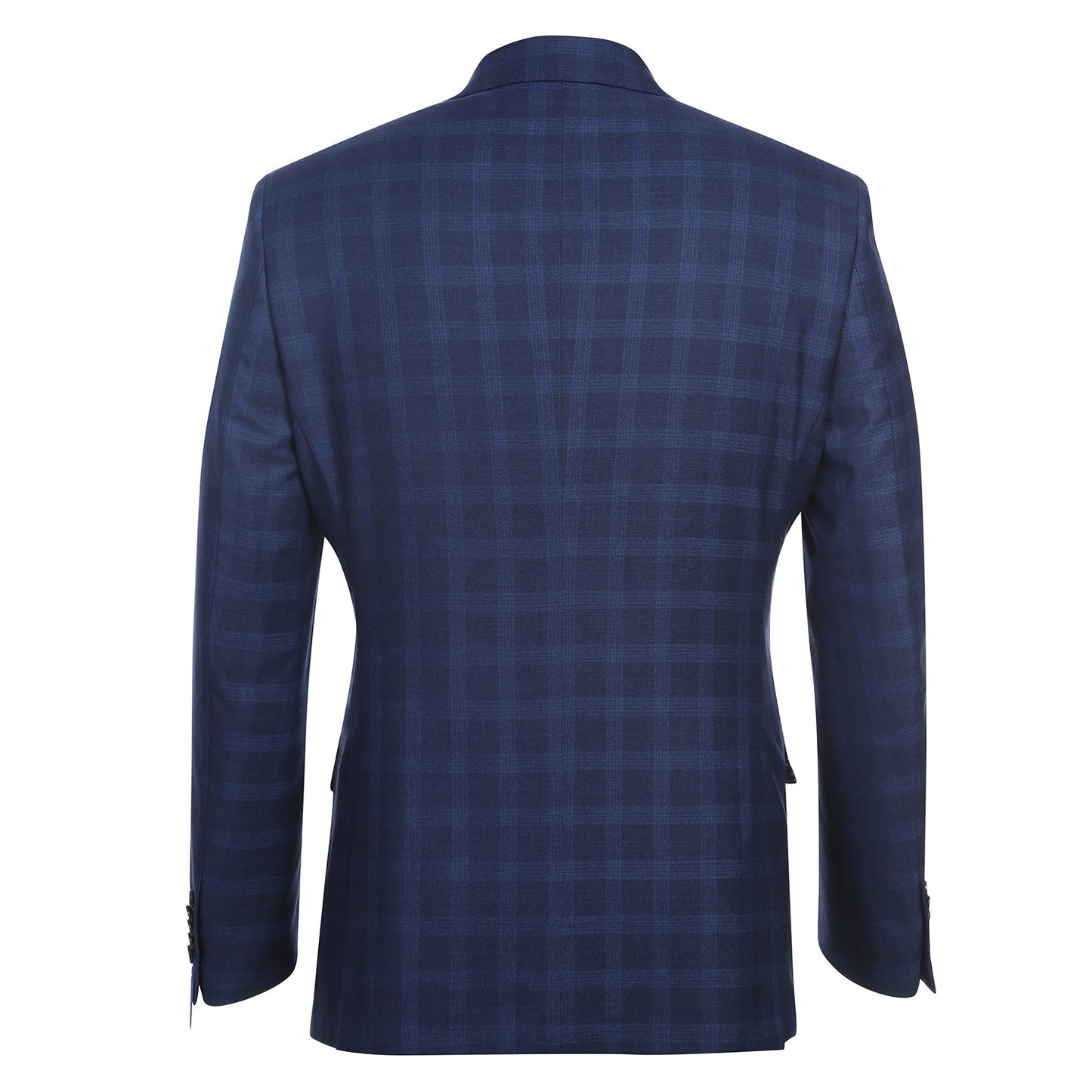 92-53-410EL Slim Fit English Laundry Navy Plaid Suit