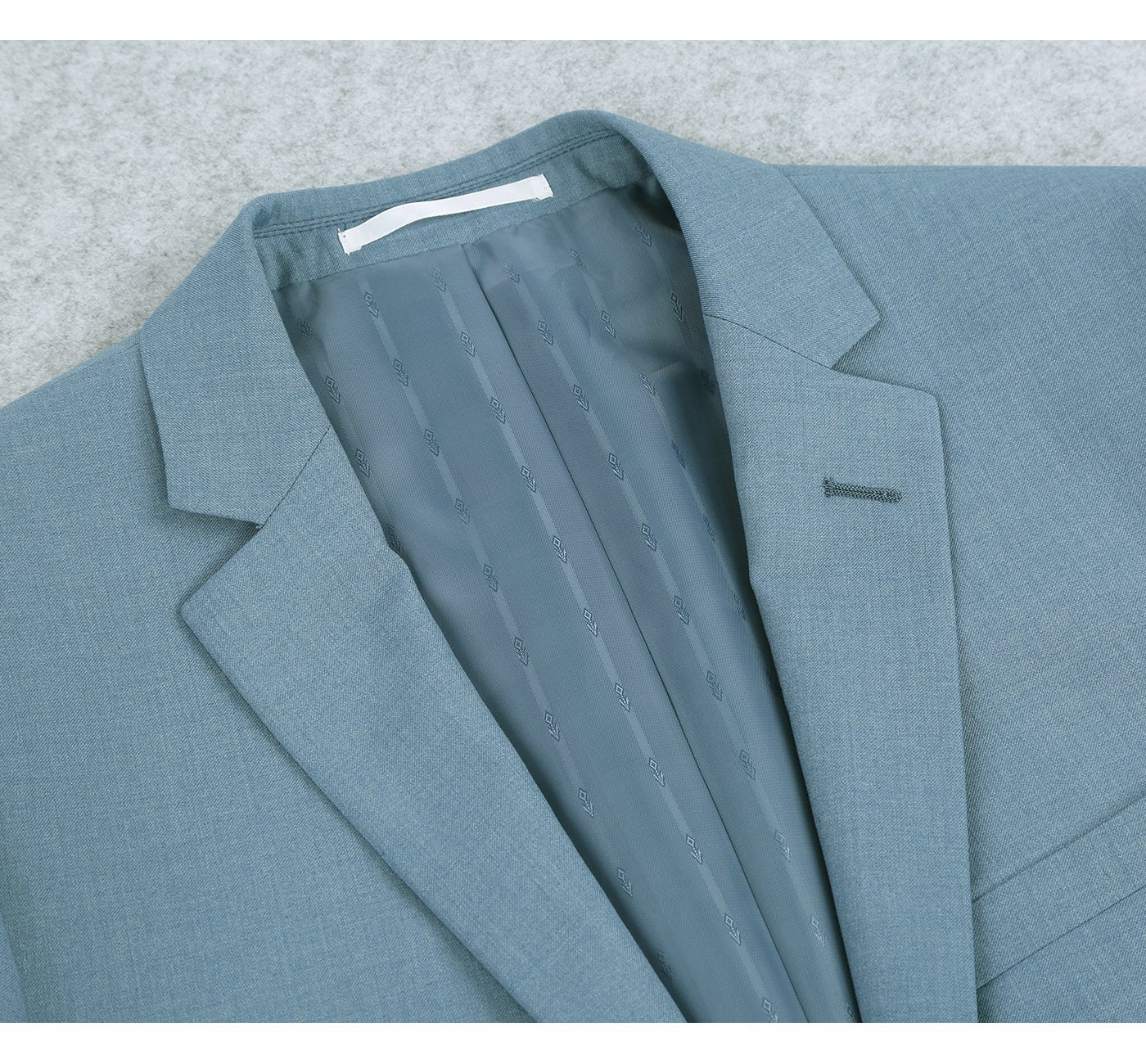 201-11 Men's 2-Piece Slim Fit Turquois Blue Single Breasted Notch Lapel Suit
