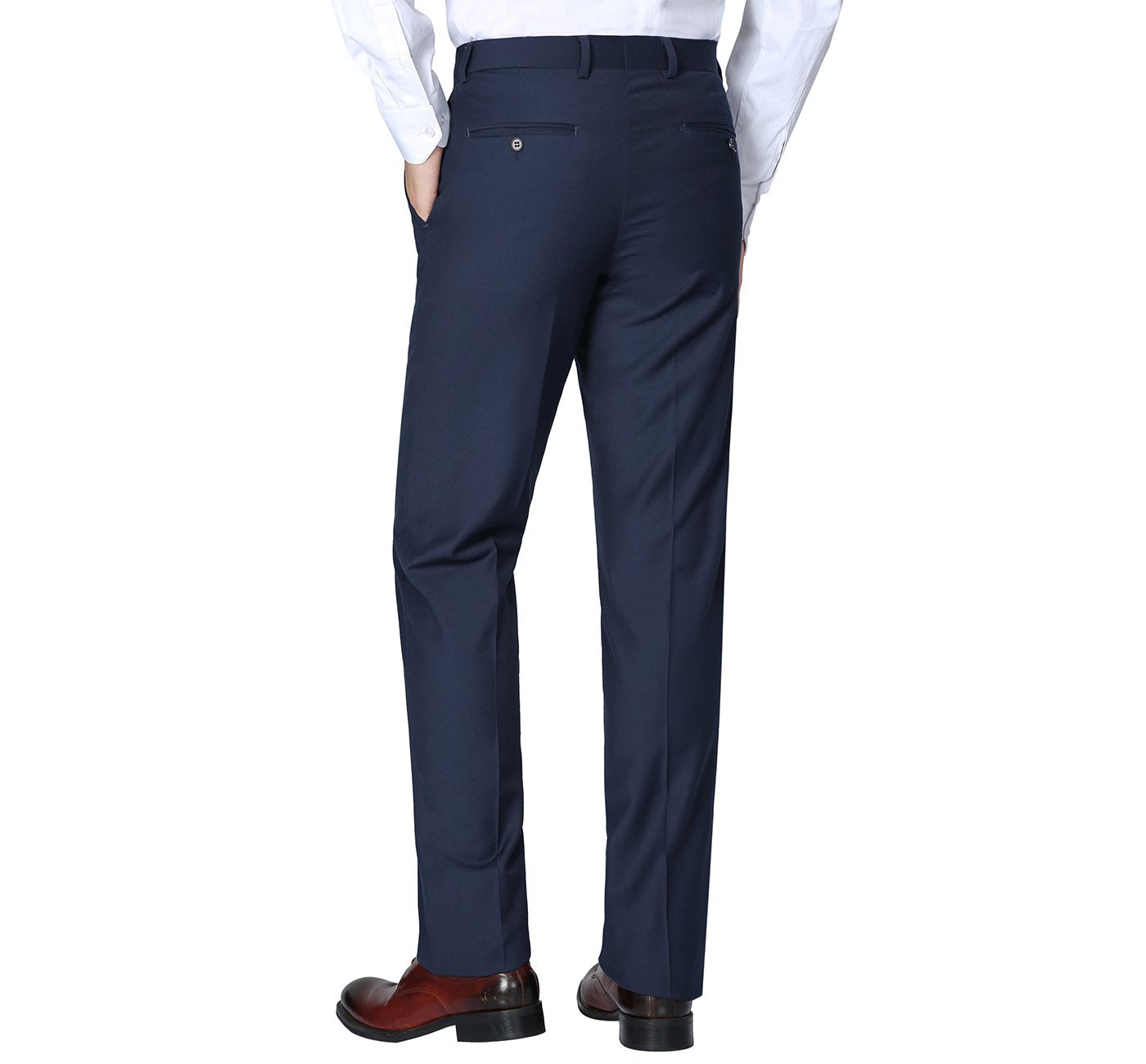 201-19 Men's Navy Flat Front Suit Separate Pants